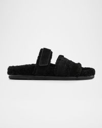 Ines Shearling Sport Slide Sandals