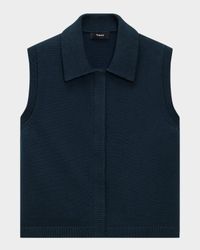 Cotton Zip-Up Vest