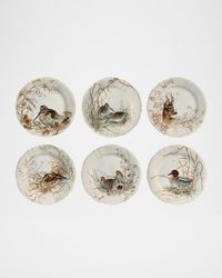 Sologne Assorted Dessert Plates, Set of 6