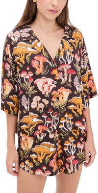 Printfresh Satin Sweet Dreams Set Mushroom Medley/Truffle L