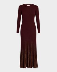 Mila Shimmer Ribbed Maxi Sweater Dress