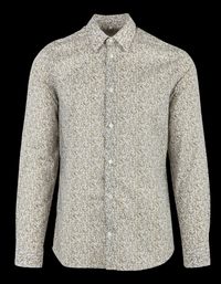 Au Printemps Paris - Chemise droite col classique en coton - Taille 43/44 - Jaune