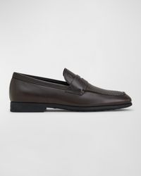 Men's Smooth Leather Penny Loafers