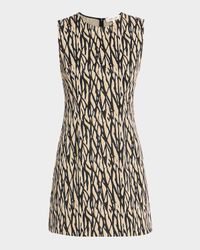 Ruby Sleeveless Abstract Intarsia Mini Dress