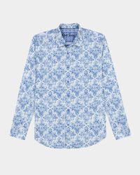 Men's Delancey Damask Stretch Sport Shirt