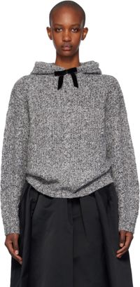 SHUSHU/TONG Gray Knitwear Hoodie
