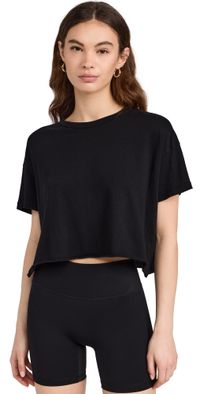 Year of Ours YOS Cropped Tee Black L