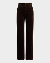 Cotton Corduroy Wide-Leg Pants