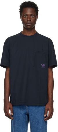 WOOYOUNGMI Navy Patch Pocket T-Shirt