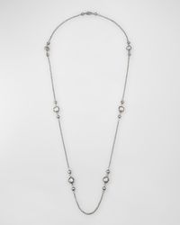 Gen K 2 Sterling Silver Mother-of-Pearl/Rock Crystal Necklace