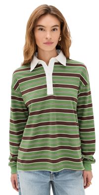 Bailey Rose Rugby Shirt Olive S