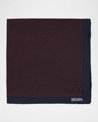 Men's Mini Geometric Silk Pocket Square