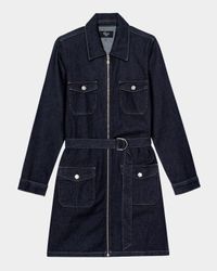 Jefferson Belted Denim Mini Dress