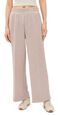 Varley The Wide Leg Pants 28 Taupe Marl S