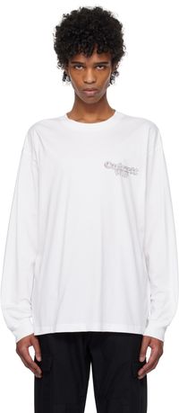 Carhartt Work In Progress T-shirt à manches longues blanc à image de chaines