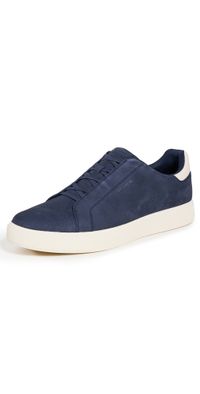 Cole Haan GrandPro Luxe Slip-On Sneakers Navy Blazer Nubuck/Ivory 12