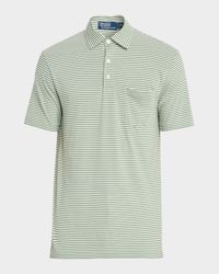 Men's Striped Lisle Polo Shirt