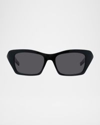 4G Liquid Rectangle Acetate Sunglasses