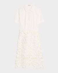 Colette Short-Sleeve Combo Dress