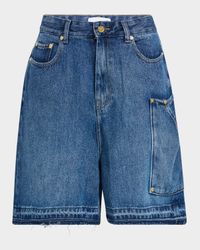 Denim Cargo Shorts