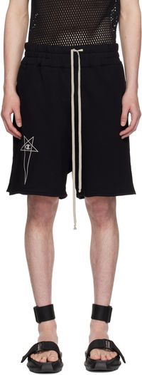 Rick Owens Black Champion Edition French Terry Shorts