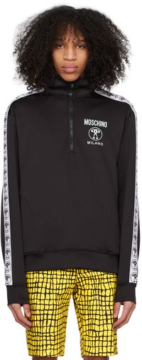 Moschino Black Bonded Sweatshirt
