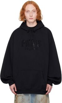 VETEMENTS Black Crystal 'Paris' Hoodie