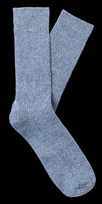 Selected - Chaussettes en coton bio mélangé - Taille Unique - Bleu
