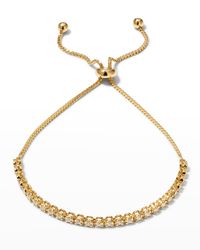 18k Yellow Gold Bolo Bracelet w/ Diamonds