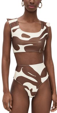 DIARRABLU Cayla Swimsuit Nera Brown M