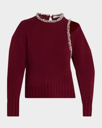 Monroe Embellished Cut-Out Sweater