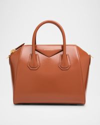 Antigona Small Top-Handle Bag in Box Leather
