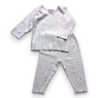 Bonpoint - Seconde Main - Ensemble bébé blanc - 6 mois - Taille 6M - Blanc