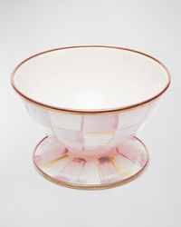 Rosy Check Enamel Ice Cream Dish