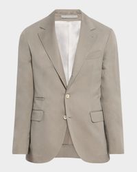 Men's Gabardine Delave Solid Sport Coat