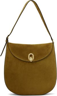 Savette Brown Large Tondo Hobo Bag