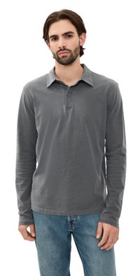 Save Khaki Long Sleeve Polo Black S
