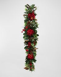 60" Hydrangea Christmas Garland