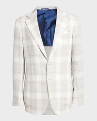 Men's Large Plaid Sport Coat