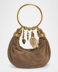 Bracelet Hobo Bag in Suede