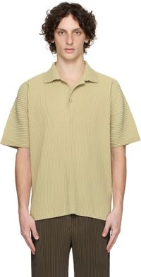HOMME PLISSÉ ISSEY MIYAKE Green Monthly Color May Polo