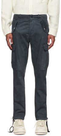 Faith Connexion Black Cotton Cargo Pants