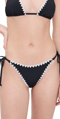 LSPACE Zahra Bikini Bottoms Black/Cream XS