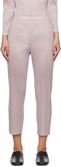 PLEATS PLEASE ISSEY MIYAKE Pink Monthly Colors January Trousers