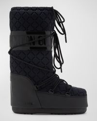 Icon Quilted Nylon Tall Snow Boots