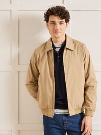 Cyrillus - Blouson uni zippé - Taille XL - Beige