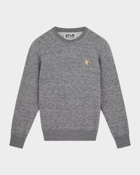 Men's Star Cotton-Stretch Sweatshirt