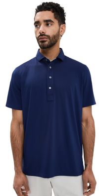 Greyson Tala Lightweight Airflow Jersey Polo Maltese Blue S