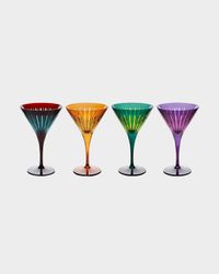 Prism Martini Glasses, Set of 4