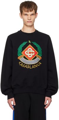 Casablanca Black Casa Crest Sweatshirt